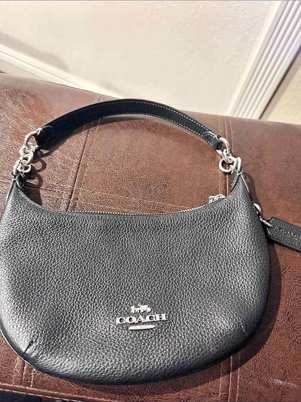 Coach Teri Hobo Bag Black Shoulder Bag